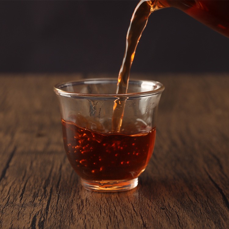 云南普洱茶叶 勐海陈韵 普洱茶饼 熟茶 357克七子饼茶 陈茶 批发图2