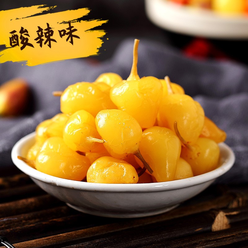 广西民通食品五彩椒泡椒小灯笼椒泡辣椒酱香酸辣味七彩辣椒528克图2