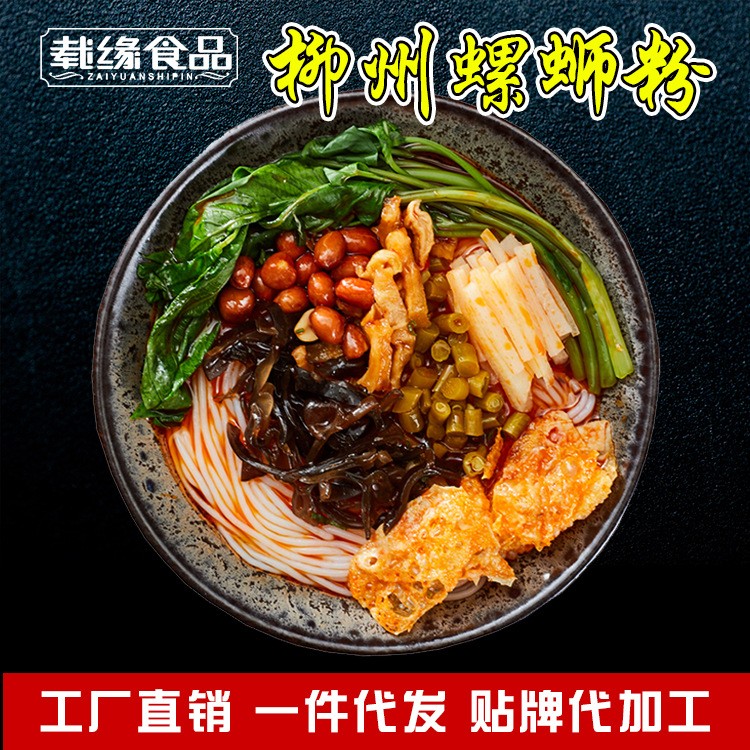 螺逍遥305B柳州螺蛳粉 广西特产螺丝粉 网红酸辣米粉厂家一件代发图2
