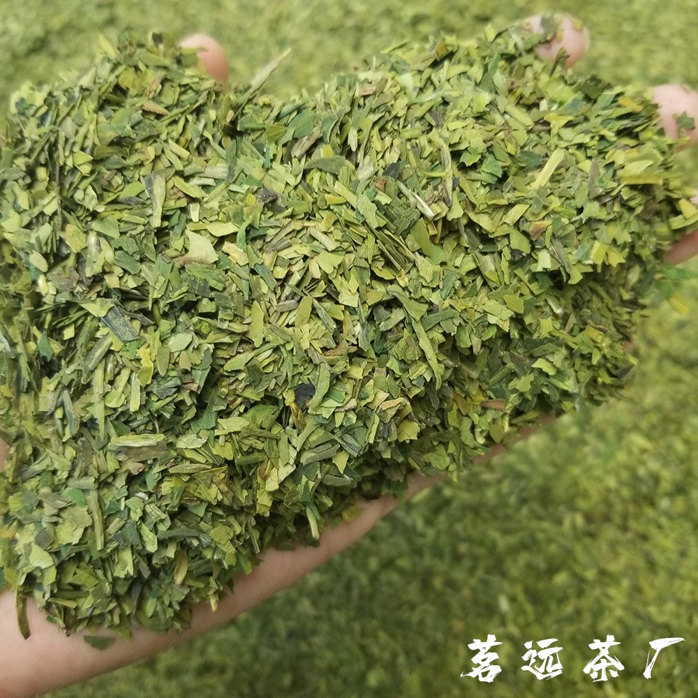 2022新茶 龙井茶末绿茶碎末 雨前炒青茶碎片散装茶叶一件代发500g图3