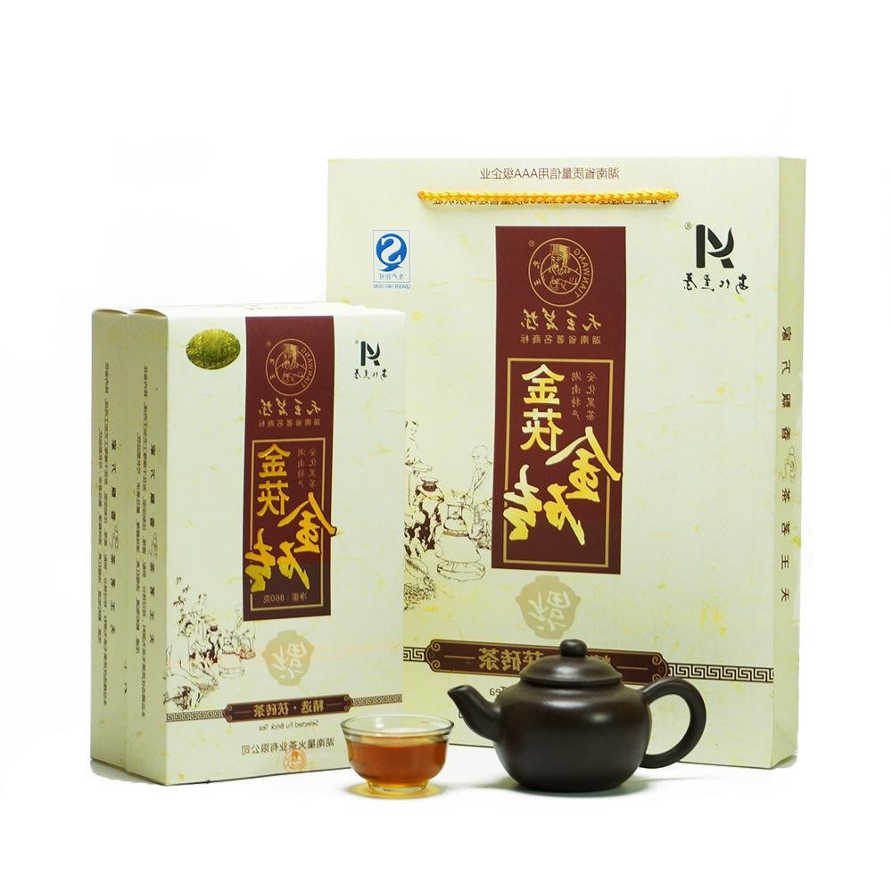 2013年陈年安化黑茶茯砖茶800克茯砖茶金花黑茶图5