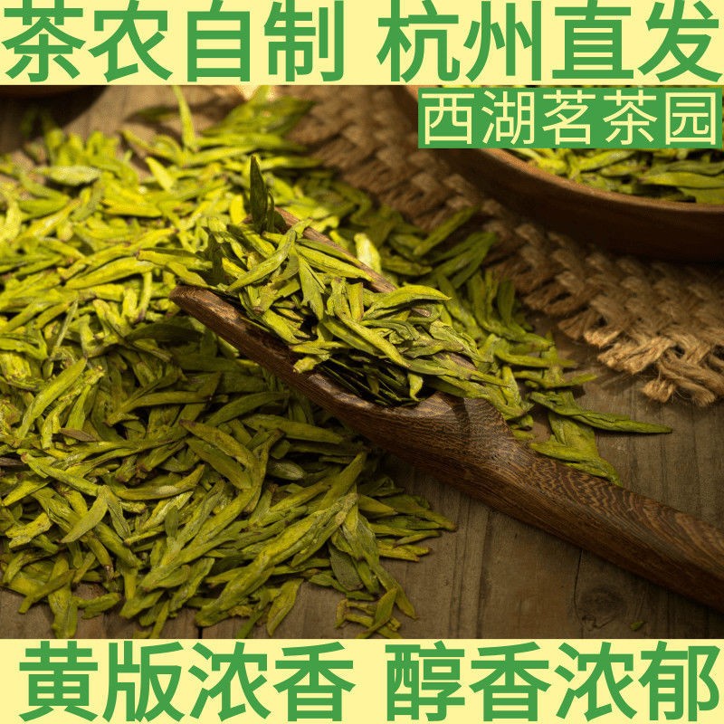 西湖绿茶龙井茶明前特级黄版浓香豆香浓郁特级龙井绿茶也250g图2