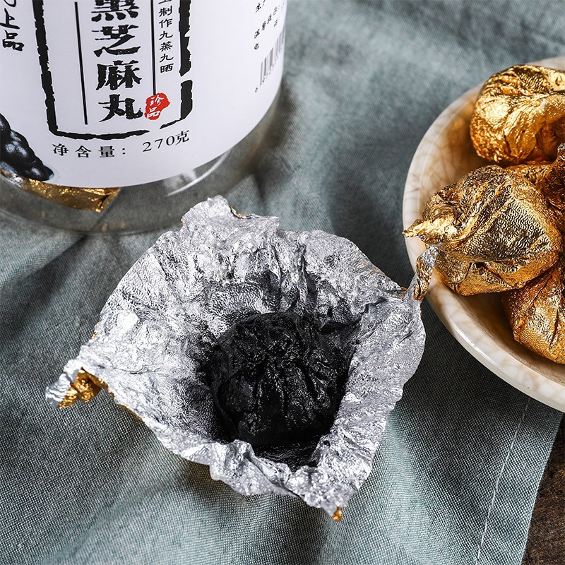 厂家直销 黑芝麻丸九蒸九晒手工黑芝麻丸oem贴牌代加工 诚招代理图4