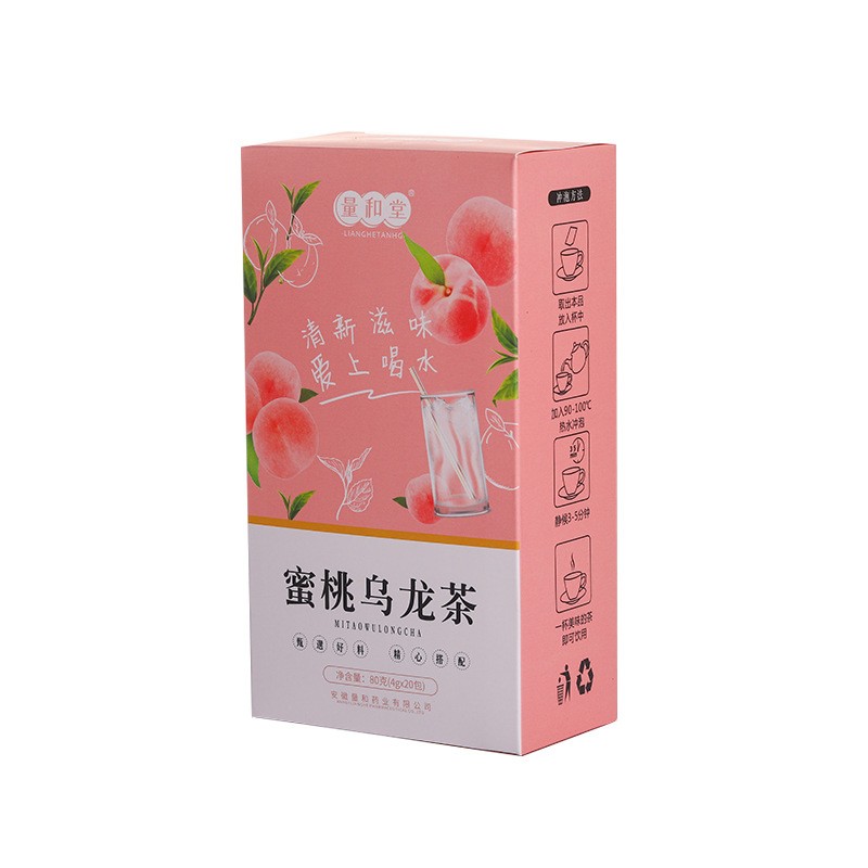 量和堂 蜜桃乌龙茶三角包20包水果花茶冷泡茶包厂家批发一件代发图4
