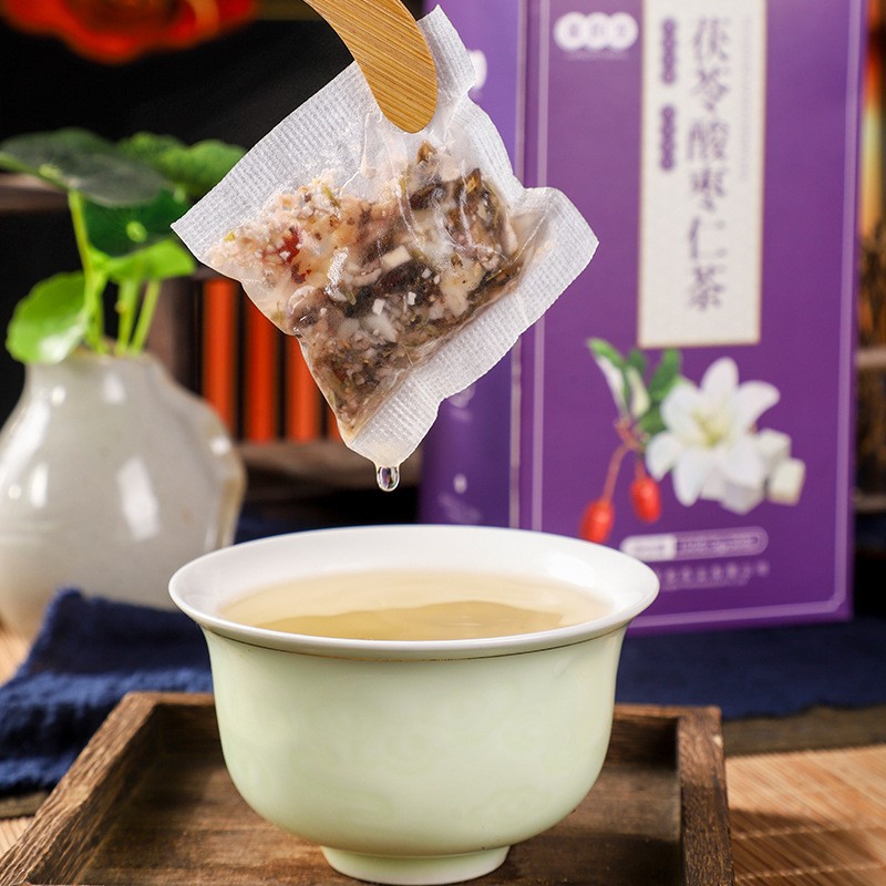 量和堂 茯苓酸枣仁茶 150克30包安舒茶花草茶厂家批发一件代发图4