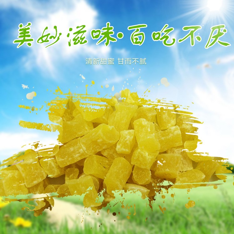 厂家直供散装蜜饯果脯 量大从优 烘焙菠萝粒散装 休闲食品图3