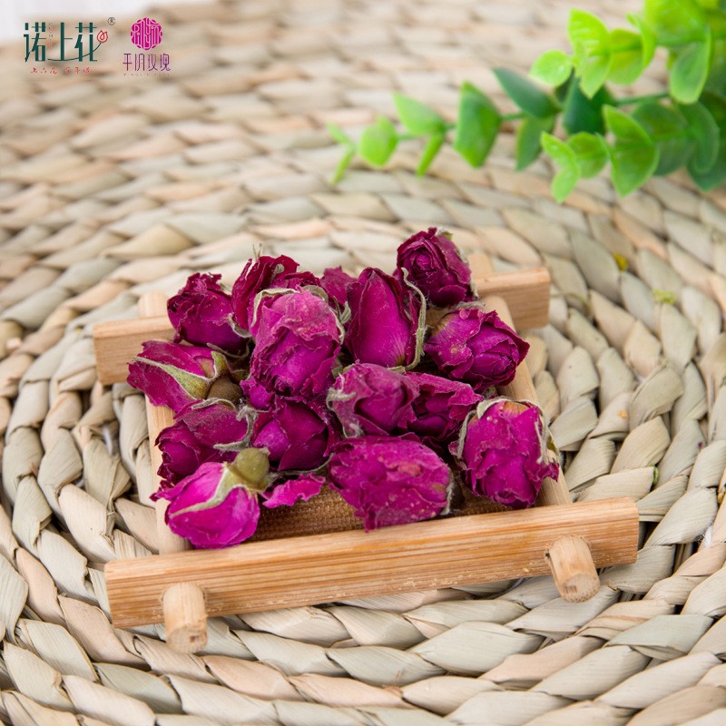 诺上花低温玫瑰花茶 玫瑰茶 平阴玫瑰花茶花草茶花茶茶叶瓶装50g图3