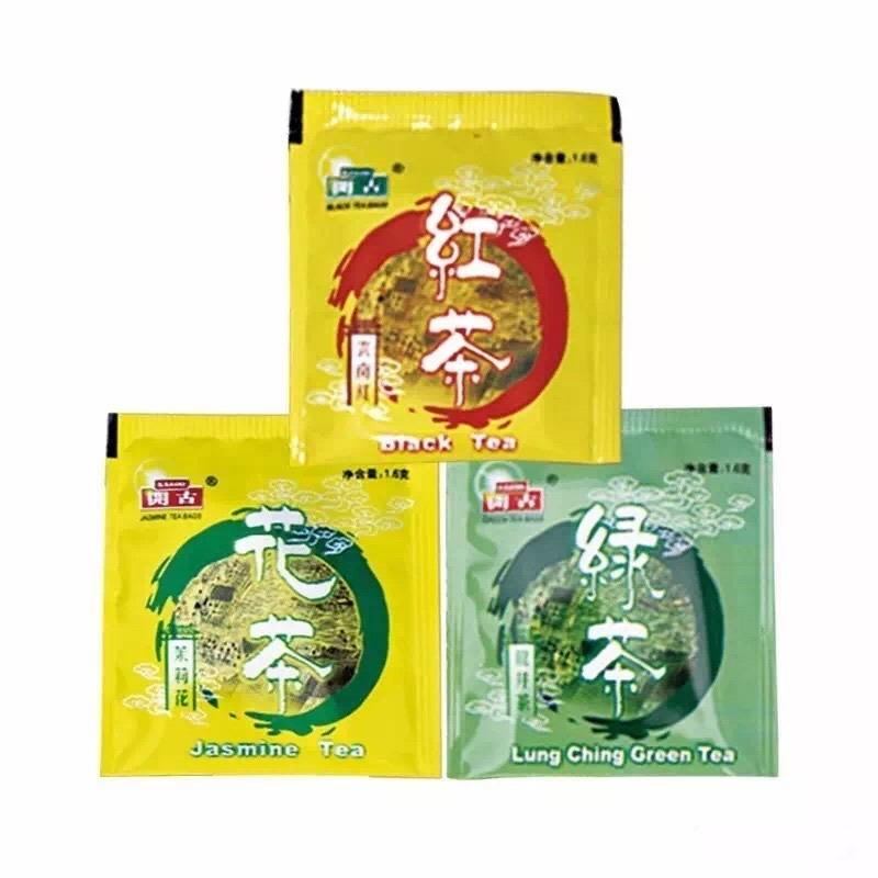 开古保鲜龙井绿茶100包云南红茶茉莉花茶宾馆酒店独立小包茶叶图5