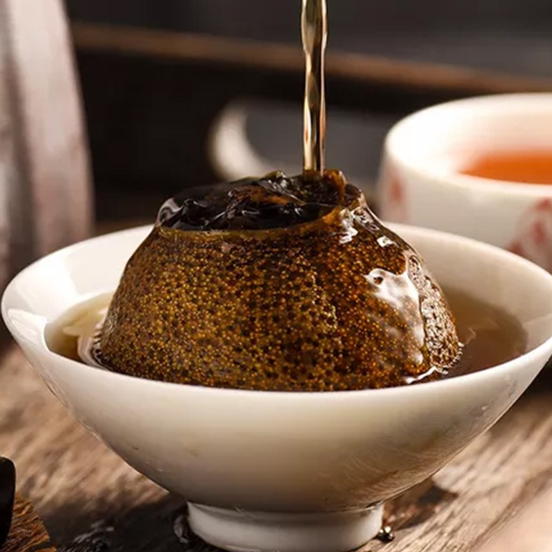 爱茗斋新会小青柑宫廷陈皮普洱茶熟茶小青柑特级桔普茶小青柑批发图3