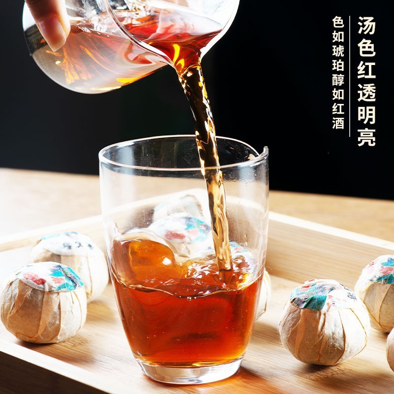 爱茗斋新会小青柑宫廷陈皮普洱茶熟茶小青柑特级桔普茶小青柑批发图4