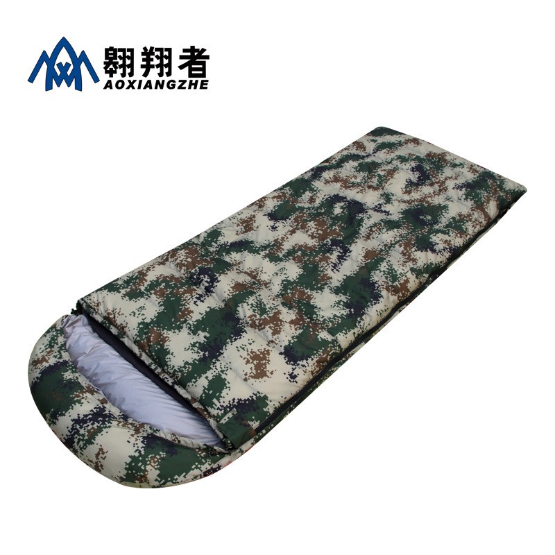 翱翔者迷彩羽绒睡袋加厚保暖规格品种齐全厂家批发