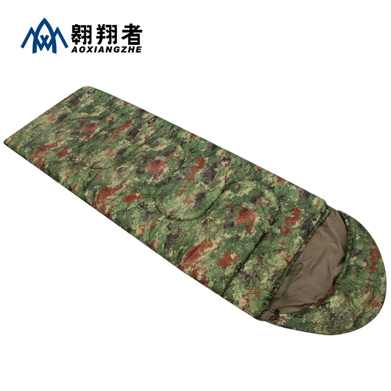 翱翔者新款迷彩睡袋加厚保暖环保材质柔软舒适厂家批发支持定制图3