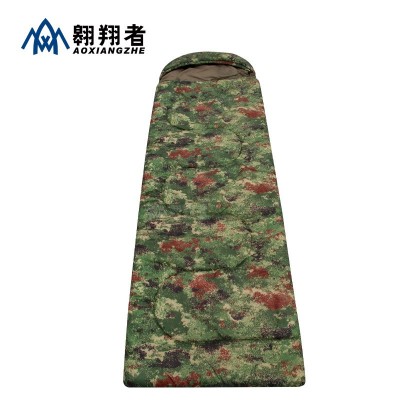翱翔者新款迷彩睡袋加厚保暖环保材质柔软舒适厂家批发支持定制