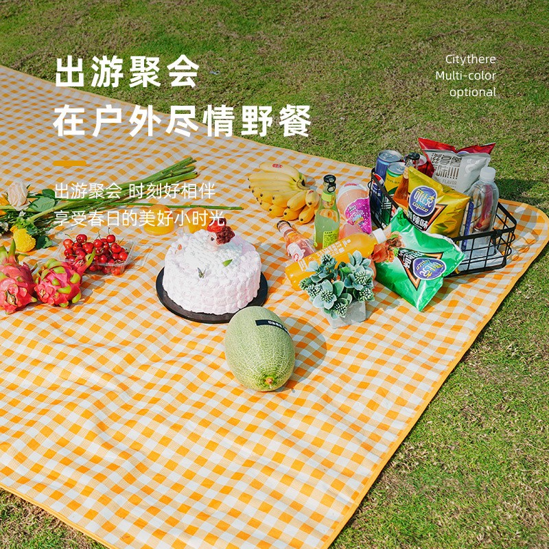 加厚防水户外野餐垫地垫春游坐垫防潮垫野营垫子野餐布沙滩垫图3