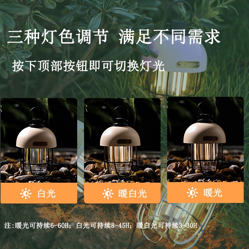 户外露营灯usb充电氛围营地灯led多功能应急灯复古马灯帐篷野营灯图3