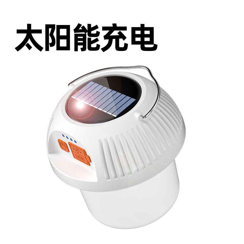 新款户外LED露营氛围灯野营便携照明帐篷灯Type-C充电遥控蘑菇灯图2