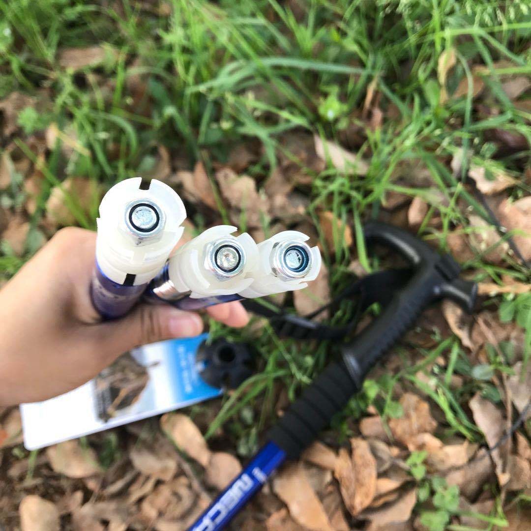 纽卡索铝合金6061四节弯柄登山杖超轻拐杖手杖内锁减震现货G101图3