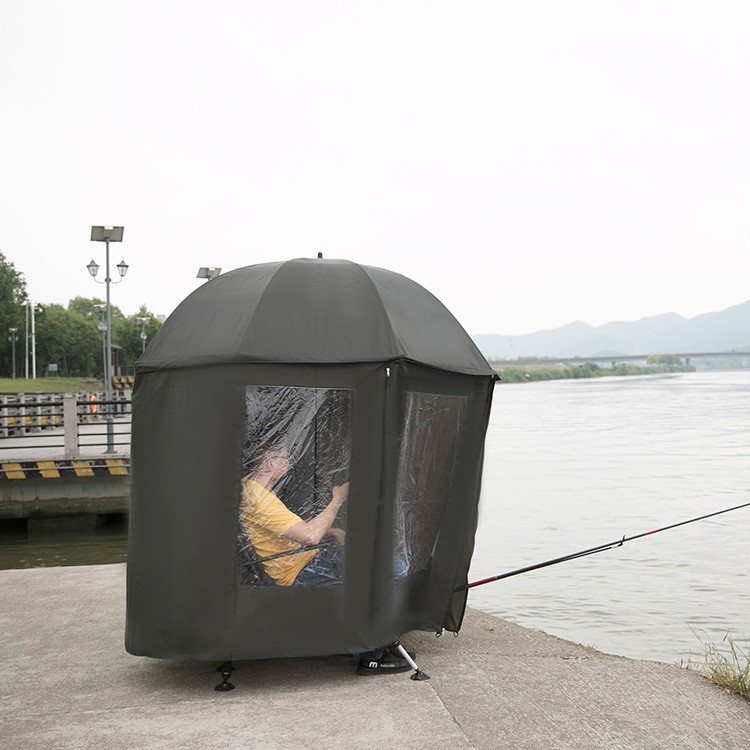 阿波罗大窗户全围蓬钓鱼伞晴雨两用垂钓伞户外折叠大钓伞可制logo图3