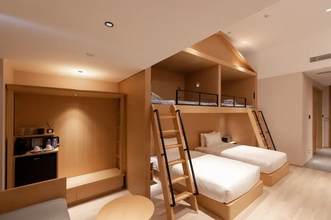 日式雅致家庭双床房图3