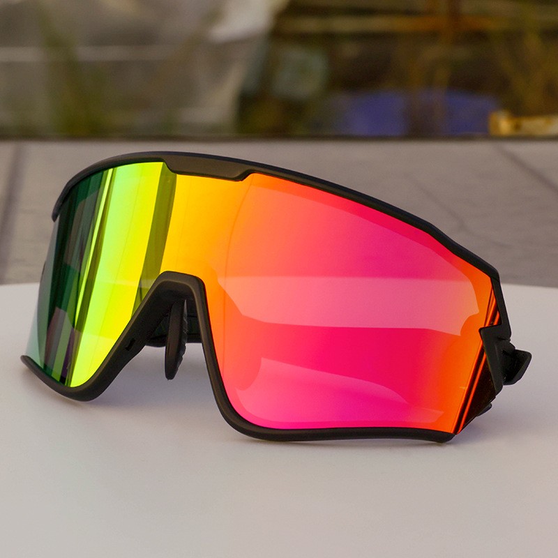 新款可定制骑行眼镜可卡近视框自行车跑步运动偏光太阳镜TR90