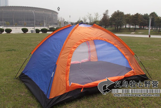 双层双人帐篷 双开门野营帐篷 休闲帐篷 牛津底部 防水好