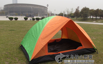 双层双人帐篷 双开门野营帐篷 休闲帐篷 牛津底部 防水好图4