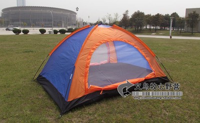家庭型帐篷 露营帐篷 双层三人帐篷 双开门设计