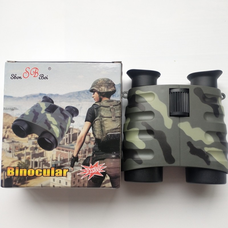 厂家直销新款7X30便携儿童望远镜 迷彩户外观察双筒望远镜图4