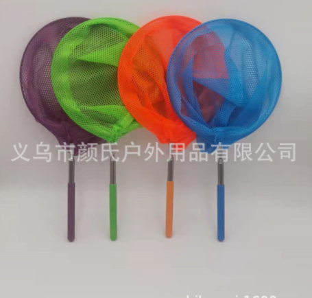 不锈钢伸缩网儿童渔网捕虫网蝴蝶网抓捞渔网兜可伸缩网戏水网批发图2