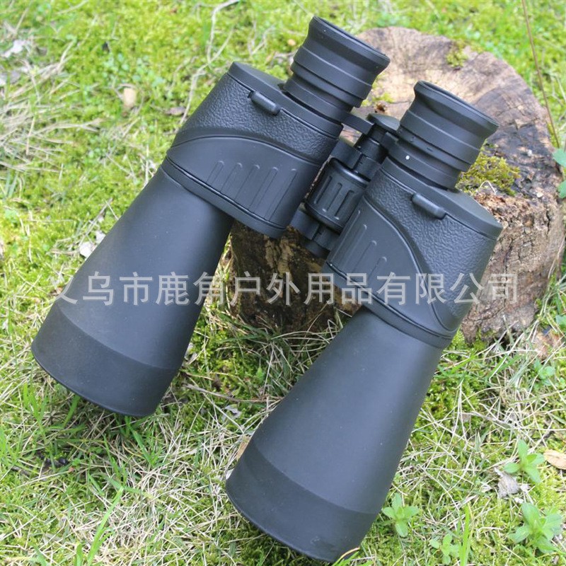 户外野营12X60双筒望远镜 平盖大目镜条纹皮全金属望眼镜高清绿膜图5