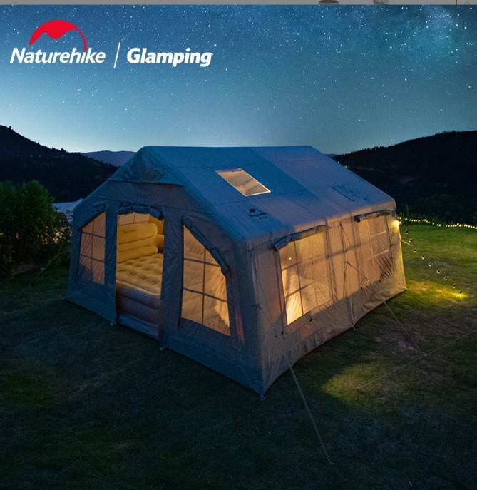 Naturehike挪客亘 13.2 营地充气帐篷户外露营野营房子豪华别墅图2