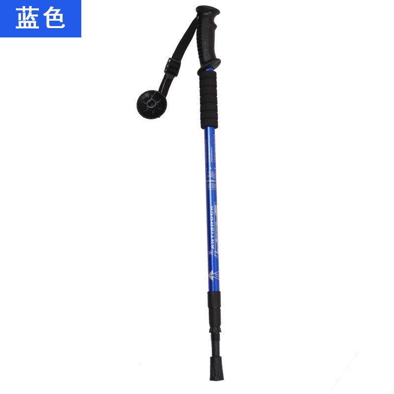 户外铝合金登山杖 滑雪杖 老年人伸缩拐杖 徒步行走手杖图3