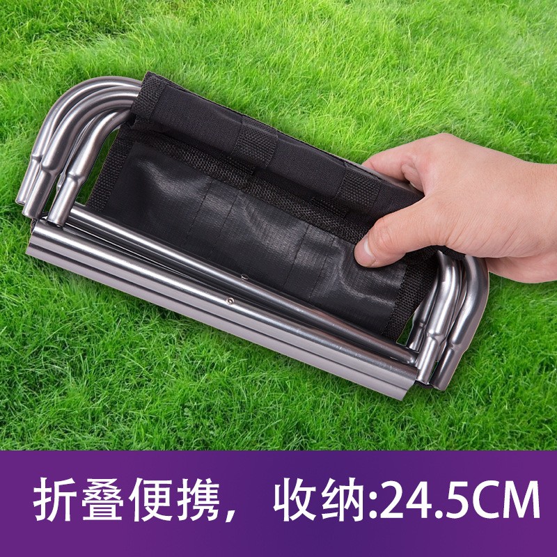 户外折叠椅子7075铝合金钓鱼椅烧烤凳折叠凳便携火车凳野营小马扎图4