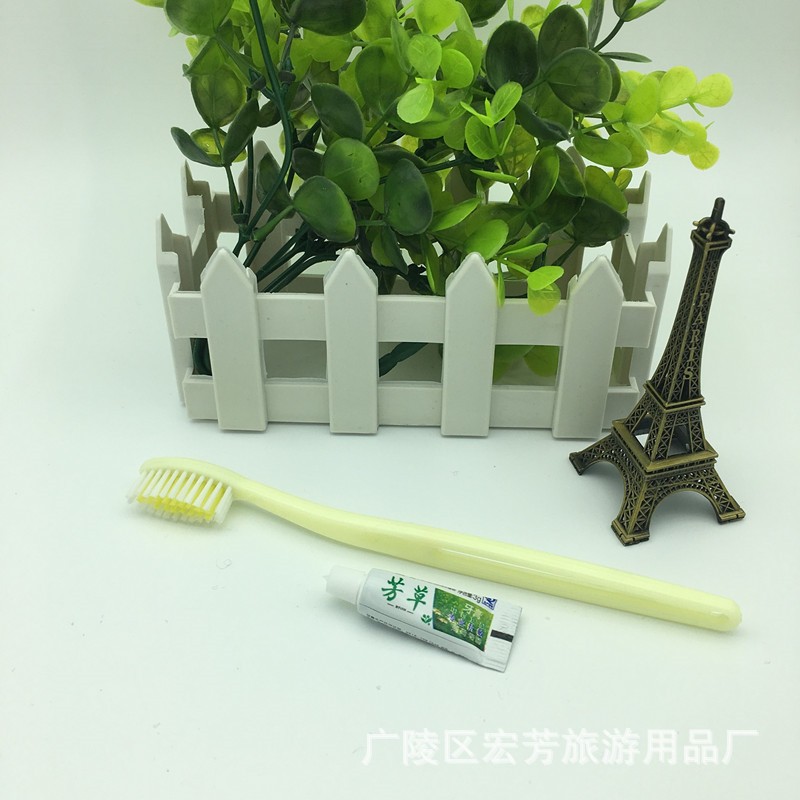 宾馆酒店一次性牙具/牙刷牙膏二合一/一次性盒装牙具/两面针牙具图4