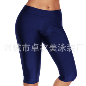 2021新款爆款平角连体长裤运动健身欧美泳裤bikini游泳图4