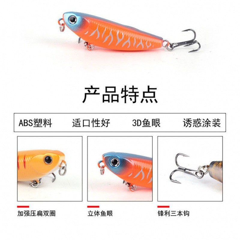 精灵狗路亚路亚饵水面铅笔Z之字翘嘴鲈鱼浮水假饵走狗5g微物拟饵图2