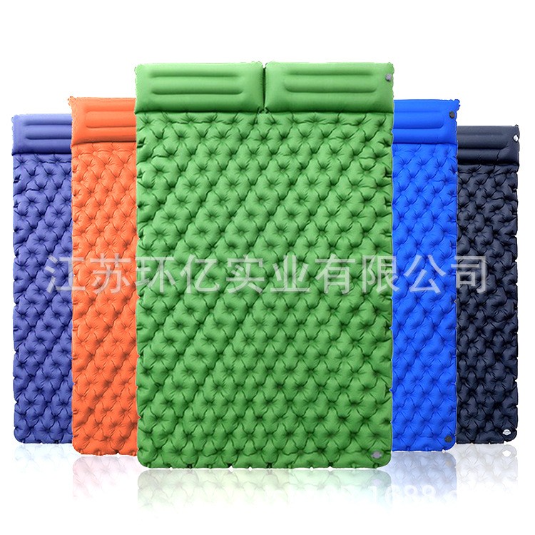 源头厂家供应脚踩双人自动充气垫 双人帐篷睡垫户外露营垫沙滩垫图3