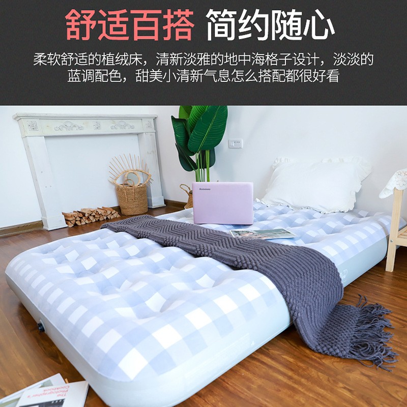 吉龙充气床双人家用 厂家直销新款气垫床户外充气床垫加厚加大图3